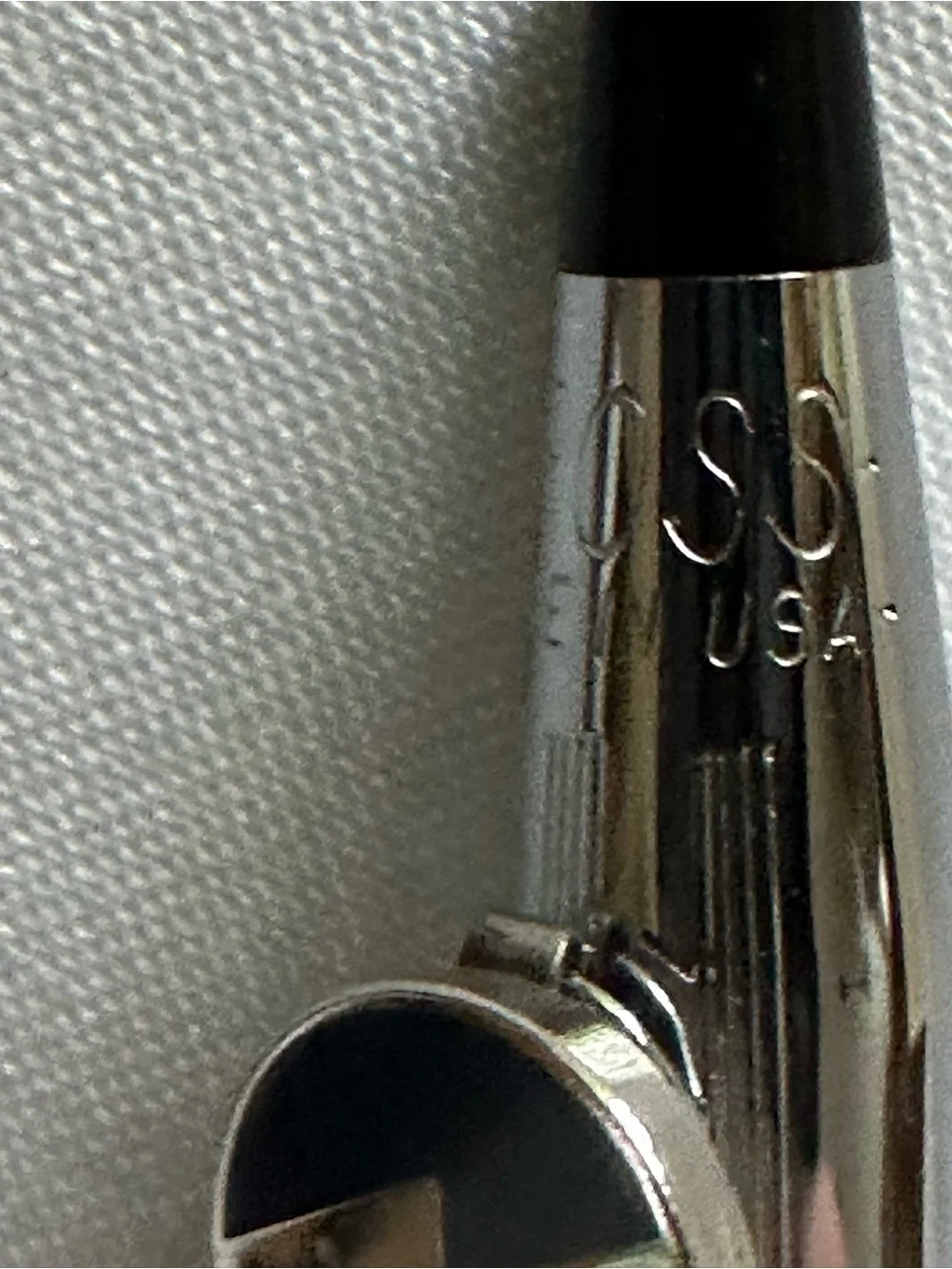2 vintage Cross Pens and 1 Pencil with Case, Stainless Steel Ballpoint Pens
